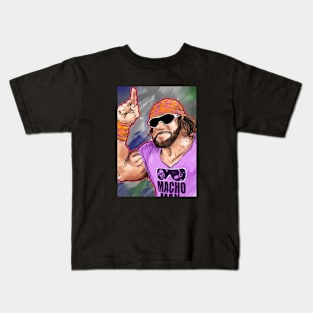 Macho Man Savage Strength Kids T-Shirt